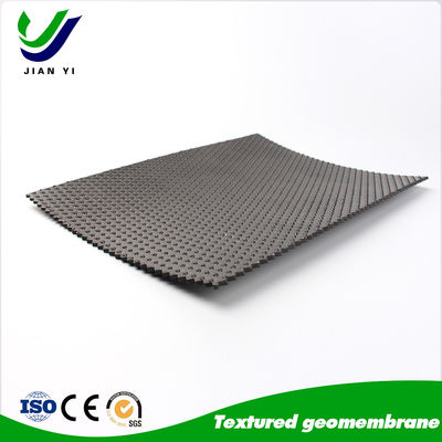 Kwaliteit  UV Resistant Textured HDPE Geomembrane with High Friction Surface for 6m-8m Width Applications fabriek