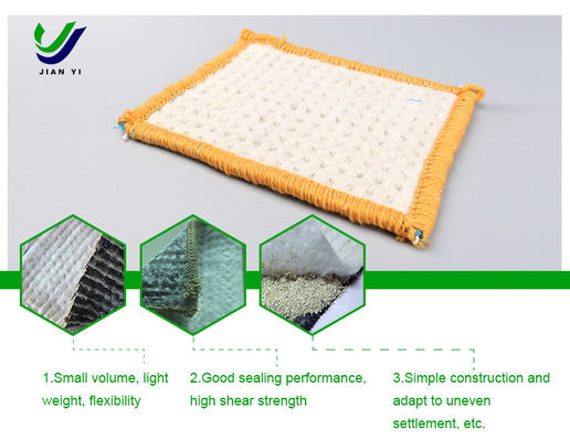 4 m~6 m breed bentoniet geosynthetische klei voering voor lekcontrole en isolatie