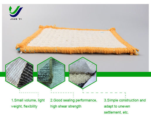 Waterdichtheid Bentoniet Geosynthetische klei voor metro- en tunnelprojecten
