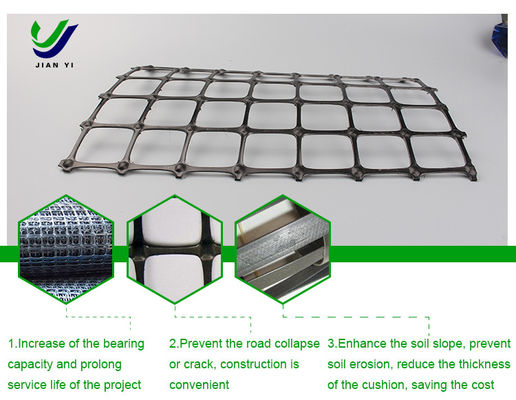 Fundament Versterkt Biasiale Plastic Geogrid Ecologisch Beschermingsmateriaal