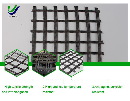 Geo-grids van glasvezel voor asfalt, cement en versterkte ondergrond