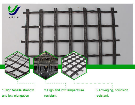 Geogrid voor asfaltversterking met glasvezel voor hellingsbescherming