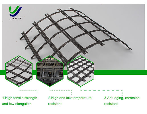 Speciaal glasvezel-geogrid 1-6m voor het versterken van het spoorwegbed