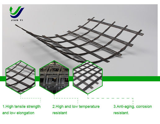 Geogrid van 1-6 m breedte voor versterking van dijken