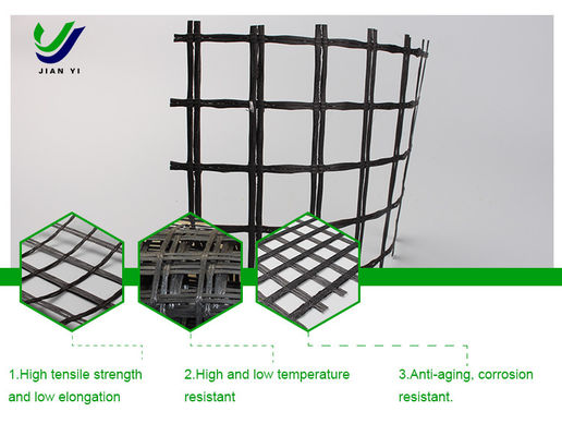 Alkalivrije glasvezel geogrid in weg- en spoorwegverbetering