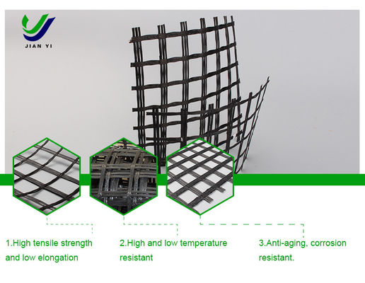 Geogrid van glasvezel voor het spoorwegbed met lage temperatuurbestandheid