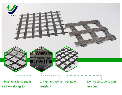 Geo-grid van chemisch bestand glasvezel, toepasbaar in cementbetonvloeren
