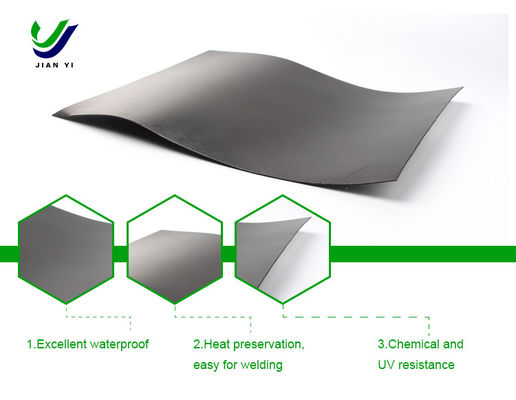 Glanz HDPE waterdicht geomembraan voor stortplaatsen en rioolwater