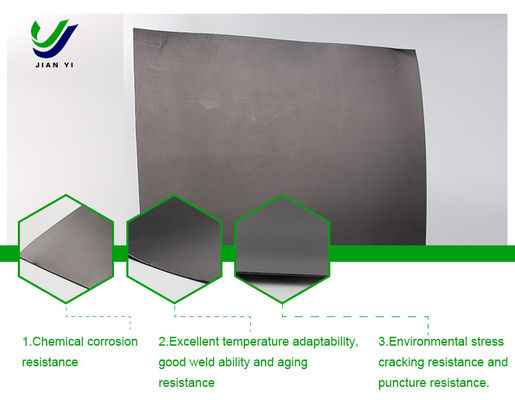 UV-bestendige HDPE-geomembraanplaten voor stortplaatsen, mijnbouw, vijverbekleding