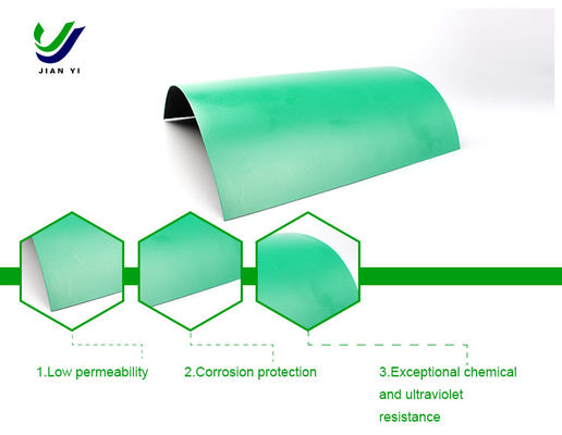 Hoge waterdichtheid HDPE gladde geomembraan corrosiebestendig voor stortplaatsen