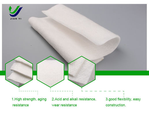 Geotextiel voor stortplaatsen en afvoer van vijvertechniek PET-polyesterchips Breedte 1,0 m-6,6 m