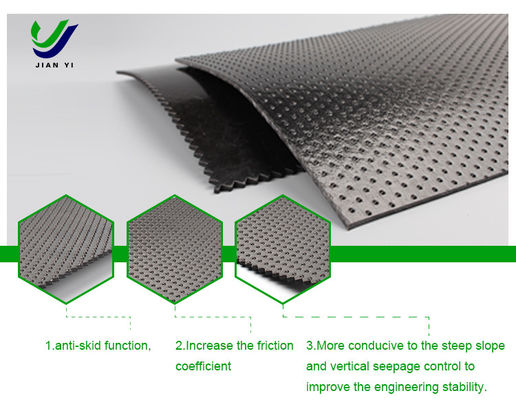 Geomembrane van ruw HDPE voor stortplaatsen en opslag van afvalstoffen