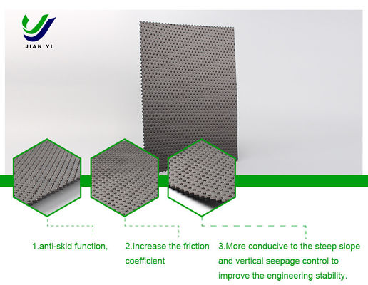 Ruwe geomembrane met een textuur van HDPE van 1,5 mm zwart voor verbeterde ondoordringbaarheid