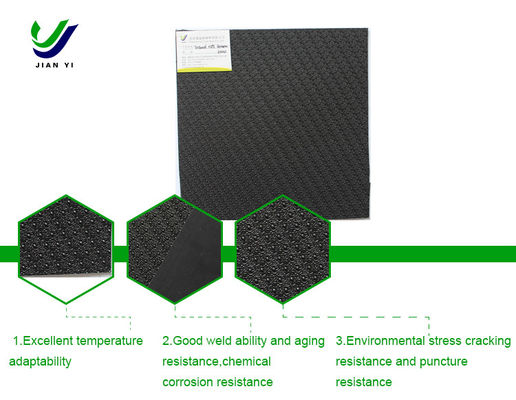HDPE-kolom punt ruw oppervlak geomembrane corrosie en infiltratie bestand