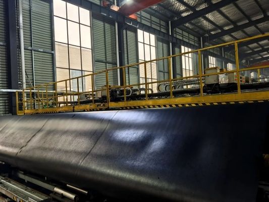 6m 8m breed HDPE geomembraan beschermt uw milieu in afvalwaterzuiveringsinstallaties