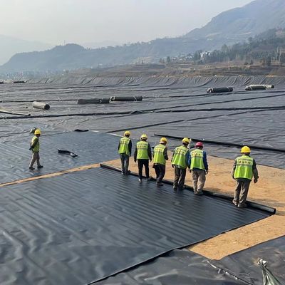 Glanz HDPE waterdicht geomembraan voor stortplaatsen en rioolwater