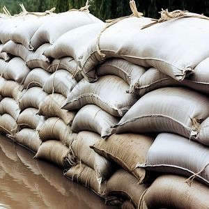 Witte PVC bedekte stof zandzakken Duurzaam herbruikbaar voor overstromingsbestrijding
