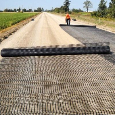 Bescherming van hellingen en wegbouw Bi-axial plastic geogrid voor grote luchthavens en parkeerplaatsen