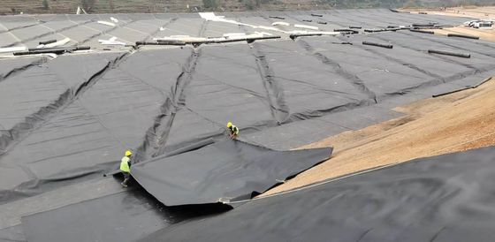 Uitstekende chemische weerstand HDPE glad geomembraan voor afvalbeheer