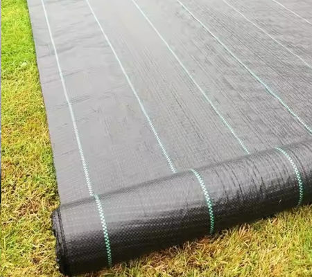 Uitstekende filtratie en drainage Zwart polypropyleen geweven geotextiel