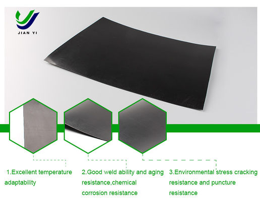 Extreme Temperatuur HDPE Geomembraan Vloeistofbarrière Langdurige Bescherming voor Industriële Toepassingen