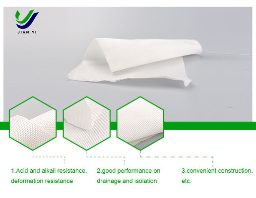 Robuust geotextiel met naald doorsteken voor de bescherming van tunnelvoeringen en versterking van dijken