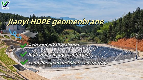 ASTM Standaard HDPE Geomembraan - Hoge Sterkte met Uitstekende UV-bestendigheid voor Milieutechniek