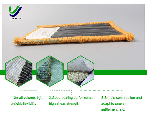 Hoge sterkte natriumbentoniet GCL  Eco-vriendelijke geosynthetische kleivoering met een breedte van 4-6 m voor toepassingen tegen lekken