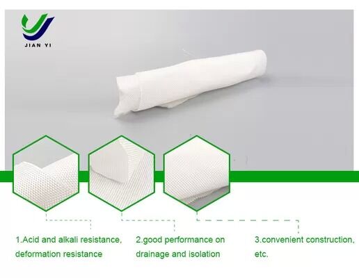 Corrosie- en weersbestendige gepersonaliseerde drainage geotextielfilterstof voor technische filtratie