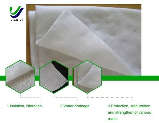 Corrosie- en weersbestendige gepersonaliseerde drainage geotextielfilterstof voor technische filtratie