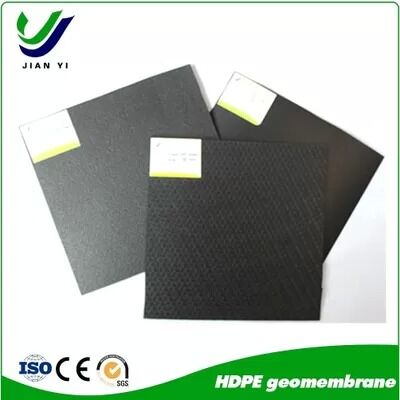 Hoge Wrijvingscoëfficiënt Stabiele Antislip HDPE Geomembraan met Ultra-Lage Waterdoorlaatbaarheid voor Ingenieursprojecten