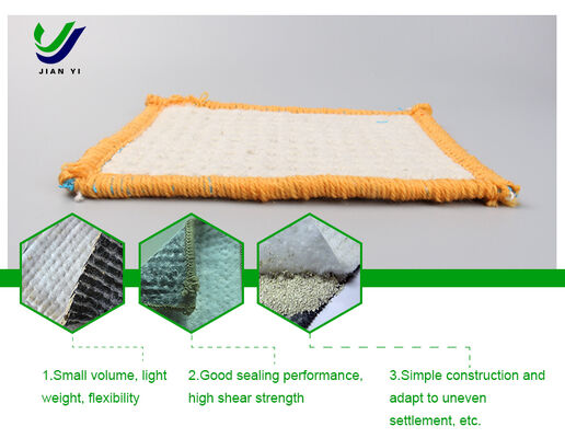 4-6 m breed zelfherstellend natriumbentoniet GCL deken met ≥ 24 ml/2 g zwellingsindex voor langdurige anti-lekkage bescherming